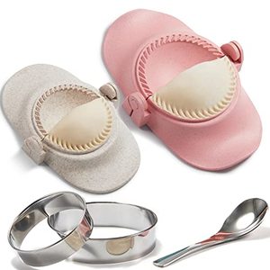 Includes a Press, Mold, Ring Cutter and Stuffing Spoon to Make Restaurant-Quality Dumplings at Home