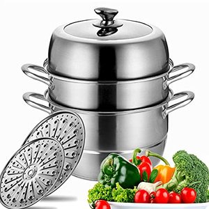 Stainless Steel Steamer Pot For Cooking Dumplings and Tamales